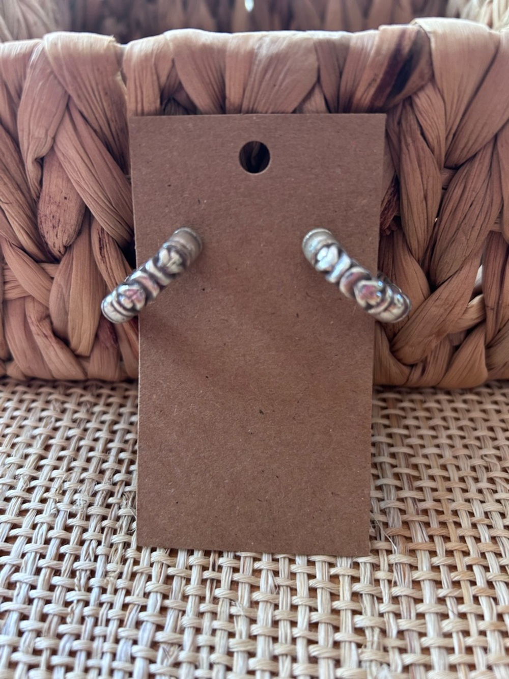 Brighton Silver Plated Hoops with Posts.